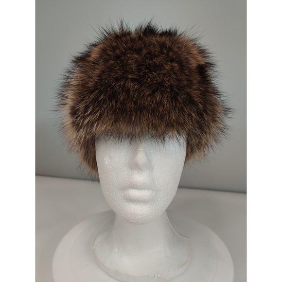NWOT Vintage Racoon Fur Hat from Canada GR Originals main image 15